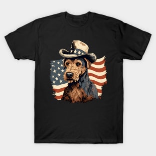 Airedale Terrier 4th of July T-Shirt